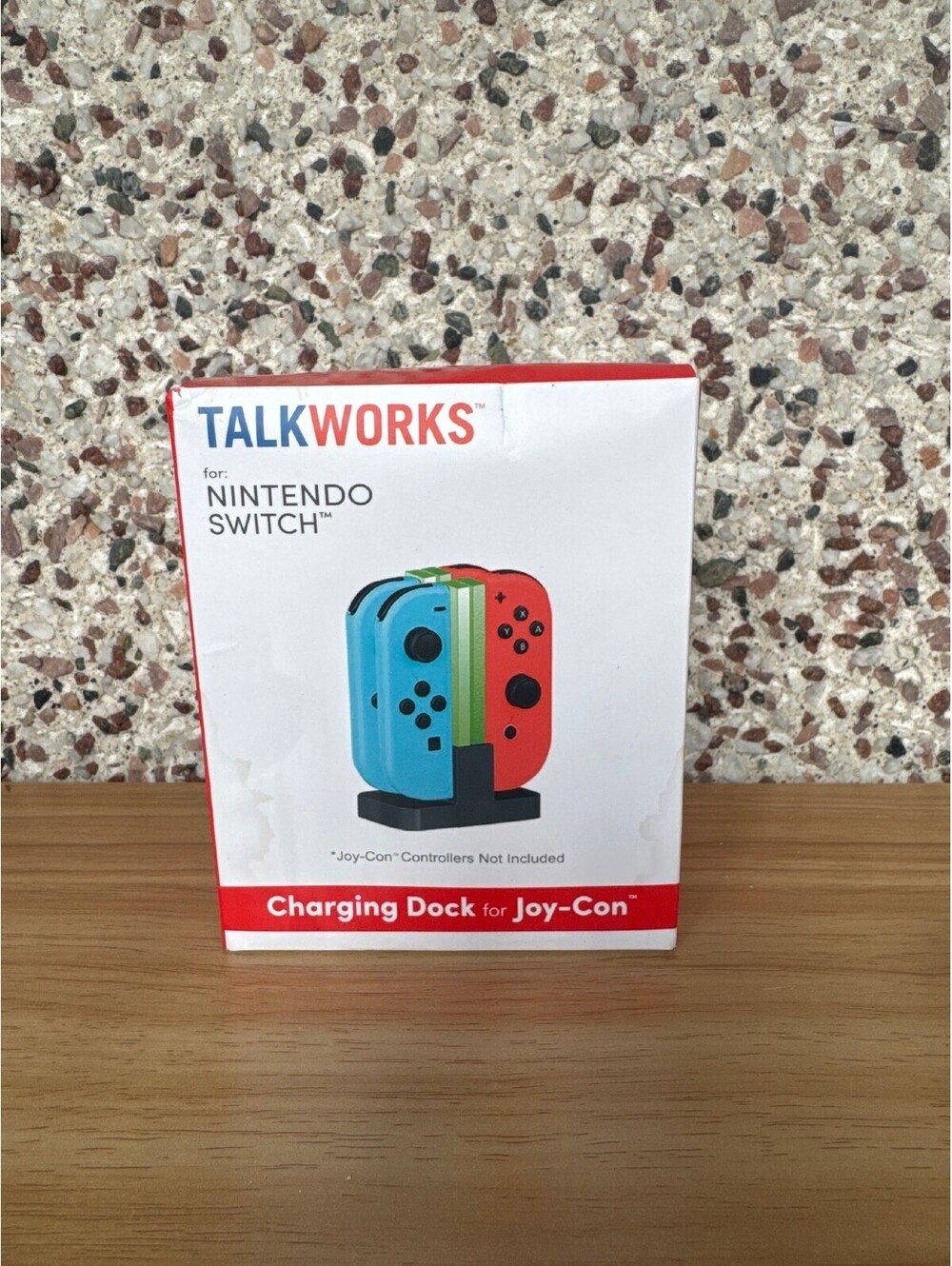 TalkWorks Joy-Con Charging Dock for Nintendo Switch 4 Controller LED Stand 04898